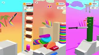 Slice It All - Satisfying Speedrun | 3 Knives, Gameplay All Levels Android, iOS screenshot 2