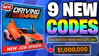 SECRET CODE!!💎🔥 DRIVING EMPIRE ROBLOX CODES JUNE 2026 | DRIVING EMPIRE CODES 2026