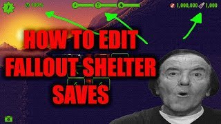 How To Edit Your Fallout Shelter Saves (Steam)