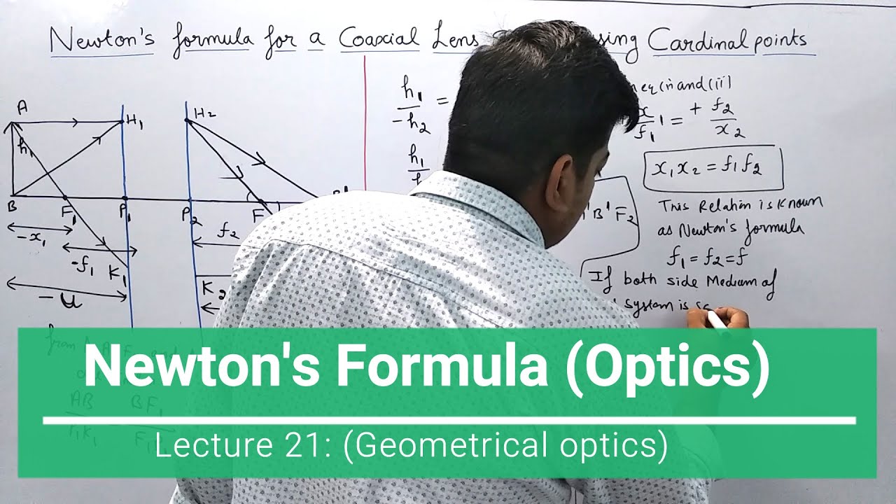Newton's formula (Geometrical optics lecture 21) YouTube
