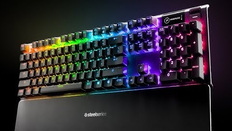 SteelSeries Apex 5 hybrid mechanical keyboard sound test