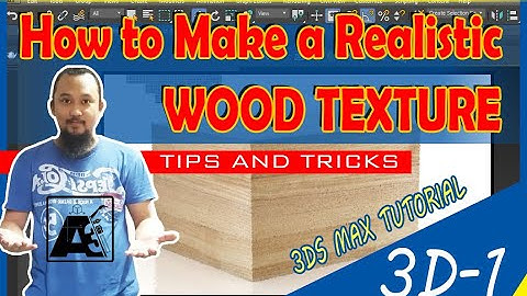 How To Texture Realistic Wood Material In 3Ds Max - 3Dx Max tutorial
