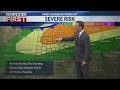 Windy Wednesday gives way to storm chances