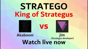 Akaboom vs jim (Strategus Developer) King of Strategus  - Stratego Freaks Live Stream