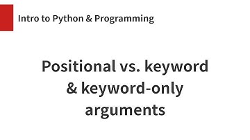 Positional vs. keyword and keyword-only arguments