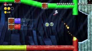 New Super Mario Bros U Mundo 1 - Pradera Bellotera Nivel Secreto