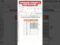 MS Excel formula use average #excel #sheet #excel ,🥰😱😱