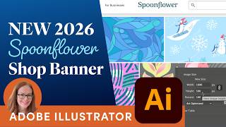 NEW Spoonflower Shop Banner: Show Off Your Patterns with Clipping Masks in Illustrator