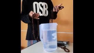 CARA TERMUDAH! Mengetahui Tasbih Gelang Kaukah Asli dan PALSU, dengan Dimasukkan ke Air, TERBUKTI