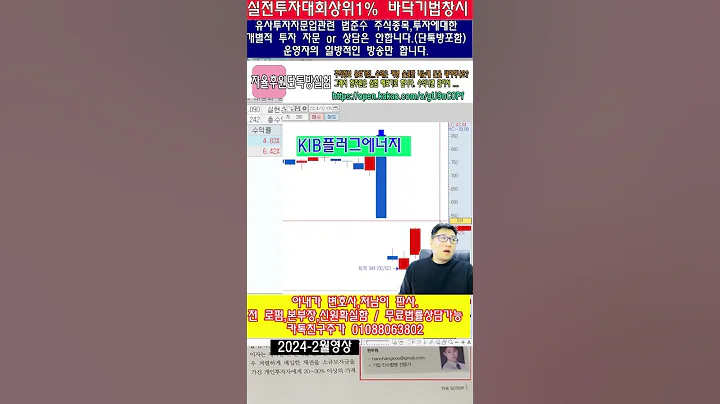 ☑️015590,KIB플러그에너지,단타로~