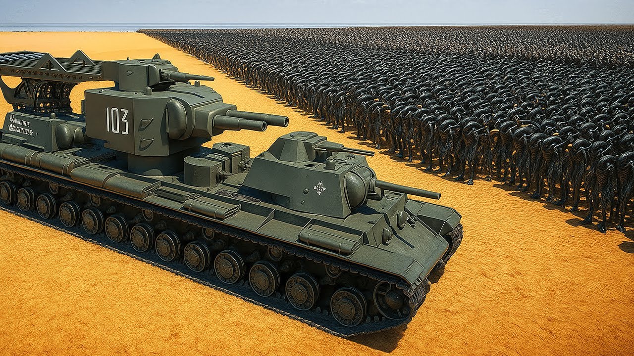 BEHEMOTH TANK UNSTOPPABLE?! vs 3.6 MILLION MONSTERS & PYRAMID HEAD – UEBS 2 EPIC FIGHT”