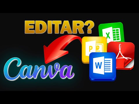Como editar arquivos pdf, word, excel e power point no Canva gratuito