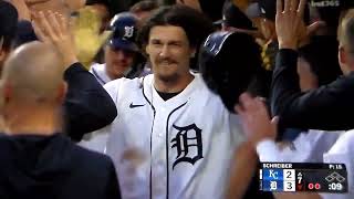 Detroit Tigers CF James Outman hits 3 run home run vs. Kansas City Royals