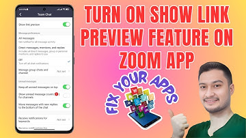 How to Turn on the Show Link Preview Feature on Zoom App