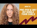 HOW TO PRE-POO AND DRY DETANGLE YOUR CURLY HAIR