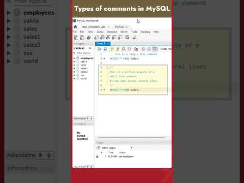 Video: Come si commenta in SQL?
