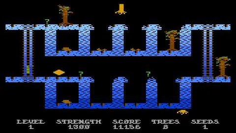 Atari 800 - Necromancer gameplay Bill Williams 8-bit games