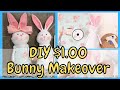 DIY DOLLAR TREE EASTER BUNNY MAKEOVER TUTORIAL | HOW TO MAKEOVER $1.00 BUNNY NO SEW