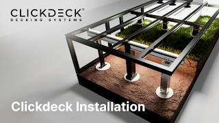 Clickdeck Installation Guide | Aluminium Deck Framing System Animation