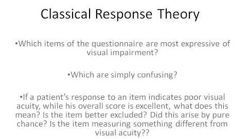 IRT and Rasch modelling (Part 1 of 9) - Mohamed Amgad