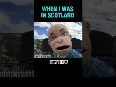 South African puppet in Scotland.