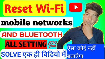 Reset wi-fi mobile and bluetooth kya hota hai ? wifi reset settings // 📵 #video #tech #edit