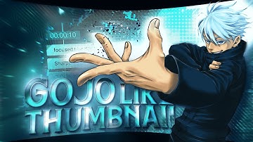 Thumbnail Like @GOJO On Mobile📲 - Alight Motion Tutorial - "FREE PRESET"🖤