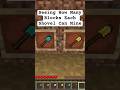 How Many Blocks Can Each Minecraft Shovel Mine #minecraft #shovels #fypviral