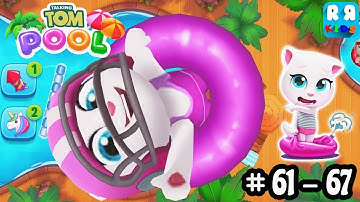 Talking Tom Pool - Level 61 - 67 Walktrough Gameplay