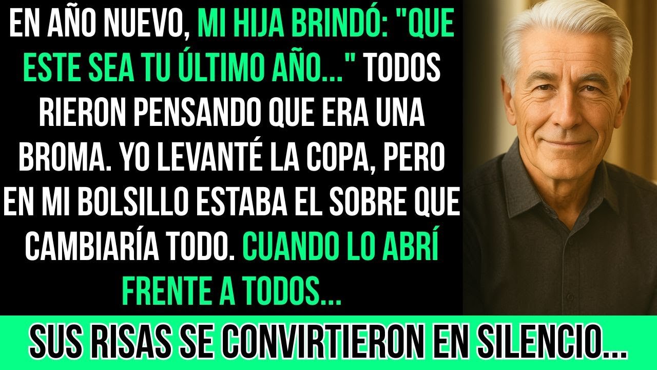 En Año Nuevo, Mi Hija Brindó: 