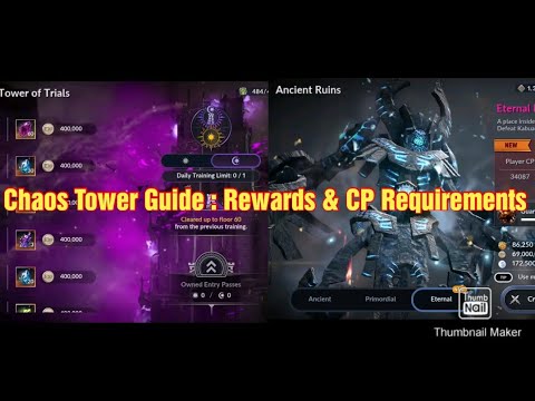 Black Desert Mobile Chaos Tower Of Trials Guide & Preparation