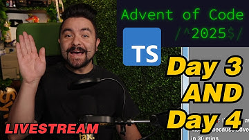 Advent of Code 2025 | Day 3 and 4 | JavaScript / TypeScript
