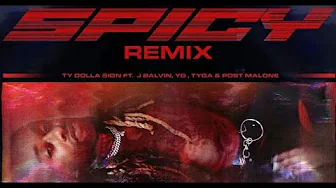 Ty Dolla $ign - Spicy (Remix) Ft. Post Malone, YG, Tyga, J Balvin, Nas, Fivio Foreign, & A$AP Ferg Ty Dolla $ign - Spicy (Remix) Ft. Post Malone, YG, Tyga, J Balvin, Nas, Fivio Foreign, & A$AP Ferg