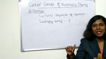 CENTRAL CONCEPT OF AUTOMATA THEORY -TOC-2