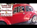 VW Beetle - Super Beetle Custom Seat Installation! DIY EASY TO DO!