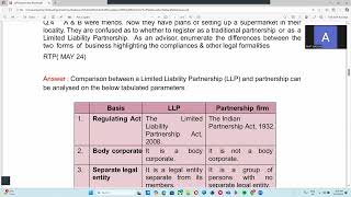 LLP QUESTION N ANSWER