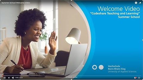 Summer School Welcome Video