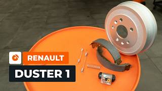 Cómo cambiar tambores, zapatas y cilindros de freno traseros en RENAULT DUSTER 1 [TUTORIAL AUTODOC]
