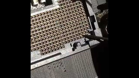 Fixing bent CPU socket pins