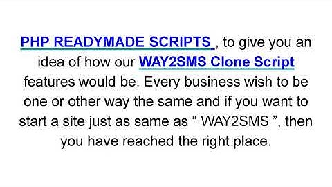 WAY2SMS Clone Script