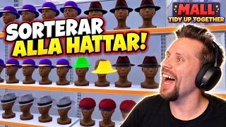 SORTERAR ALLA HATTARNA PÅ KÖPCENTRET