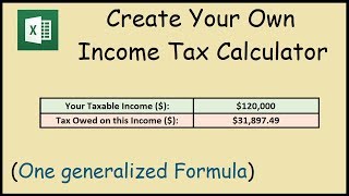 How to Create an Income Tax Calculator in Excel screenshot 5