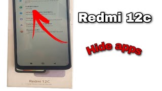 Redmi 12c hide app