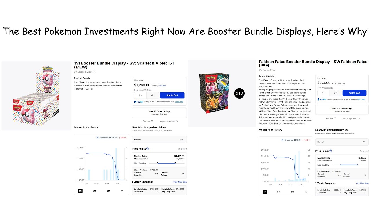The Best Pokemon Investments Right Now Are Booster Bundle Displays ...