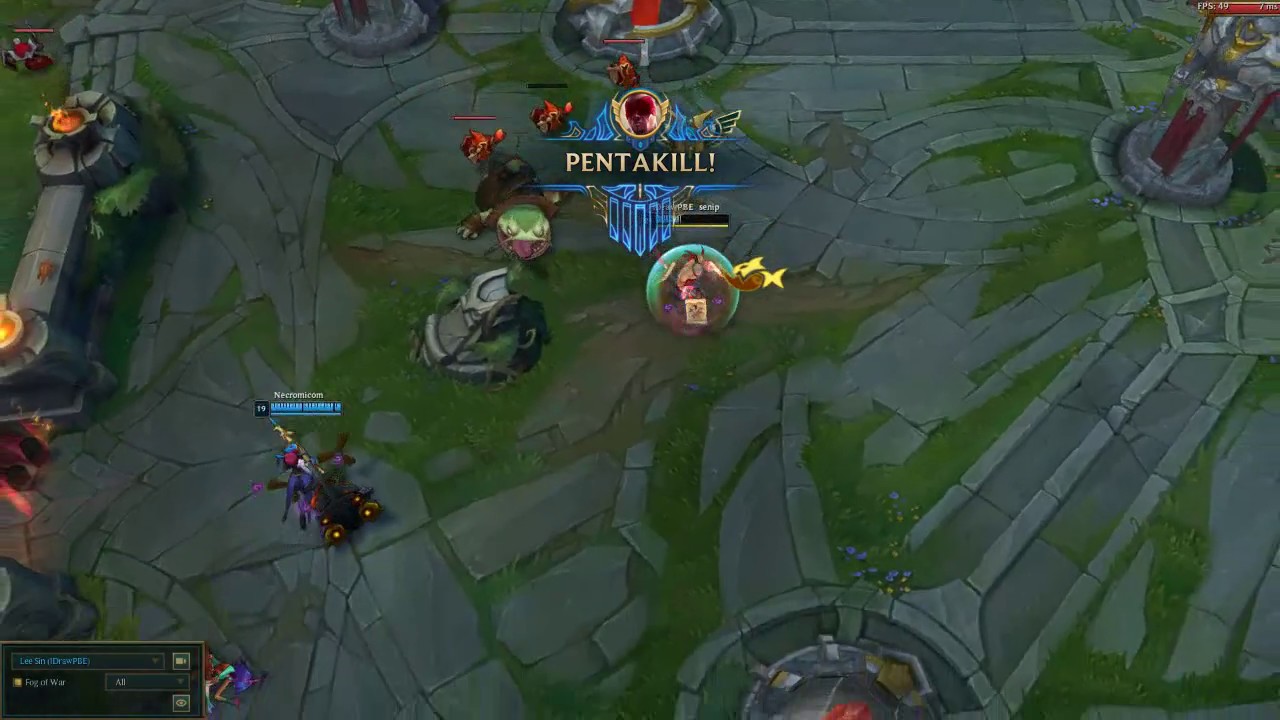 Insane 1v5 | When a Lee Sin 1 trick gets Lee in urf