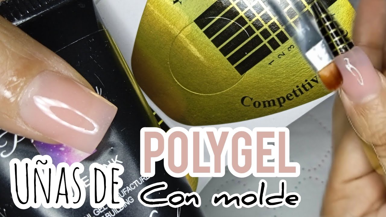 UÑAS DE POLYGEL CON MOLDE | POLYGEL ESCULPIDO | POLYGEL PASO A PASO | Como hacer uñas de Polygel
