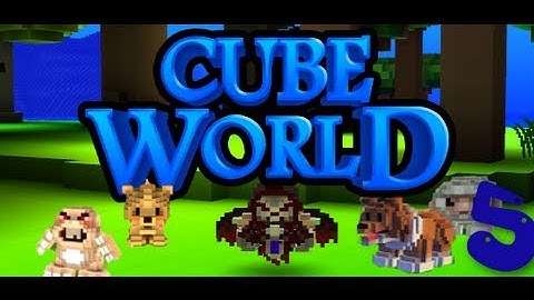 Cubeworld with Loki part 5: pets biomes and dinodudes