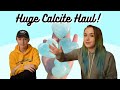 Highest quality caribbean calcite 27kg bulk crystal unboxing