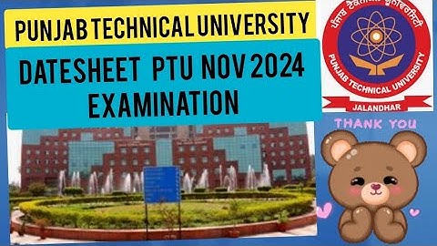 ptu datesheet #ptu #latest #nov2024 #exam #result #admitcard #2024 #2025