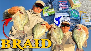 Lets talk BRAIDS - for Crappie Fishing 